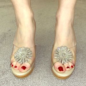 Betsey Johnson rhinestone heels